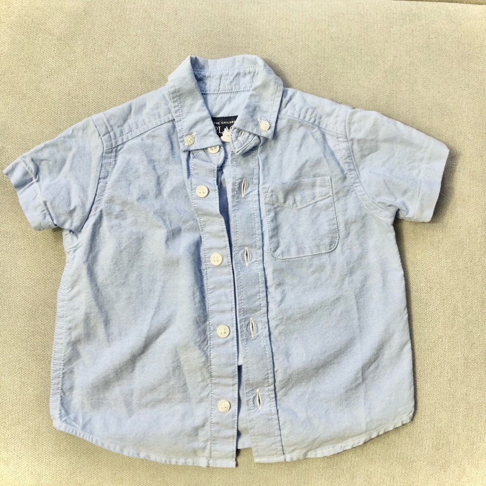 Blue button-down shirt from Carter’s
